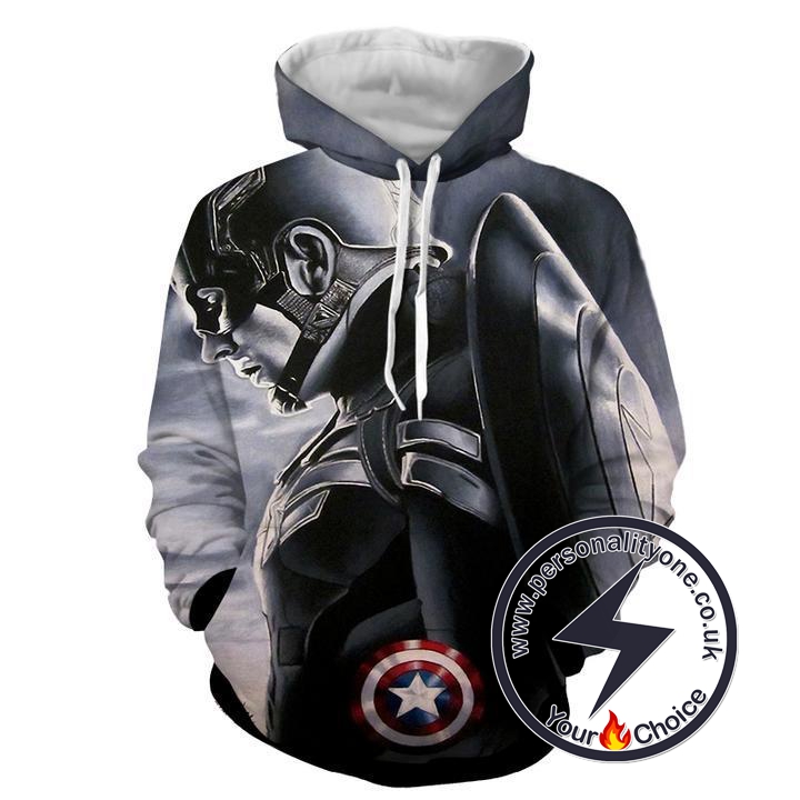 CAPTAIN AMERICA IN SHEILD 3D Hoodies - CAPTAIN AMERICA 3D